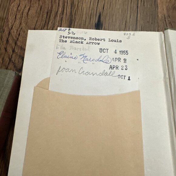 Stevenson vintage book set The Black Arrow New Arabian Nights 1950 - Picture 16 of 16